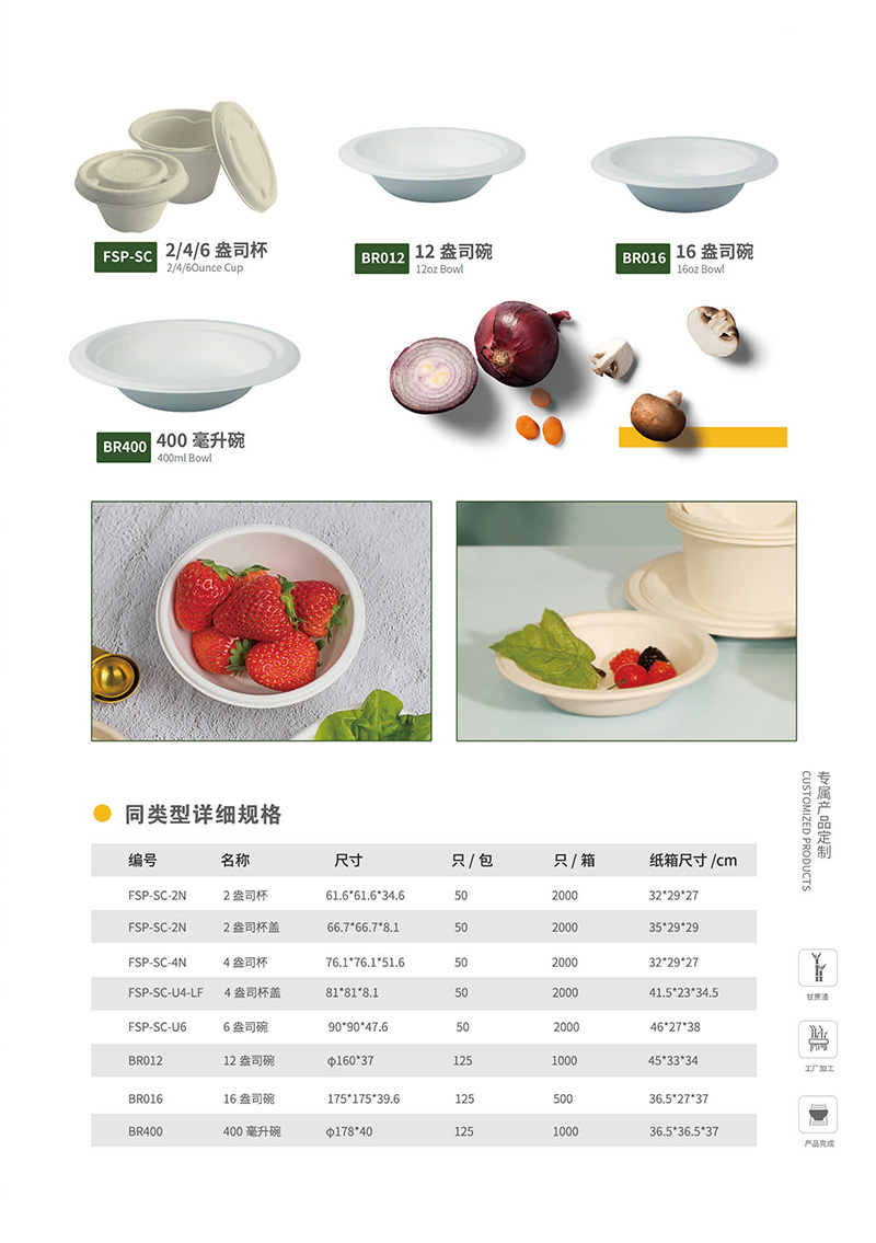 甘蔗渣環(huán)保餐具  一次性打包盒 圓盤(pán) 方盤(pán) 打包盒 碗 方盒  團(tuán)餐盒